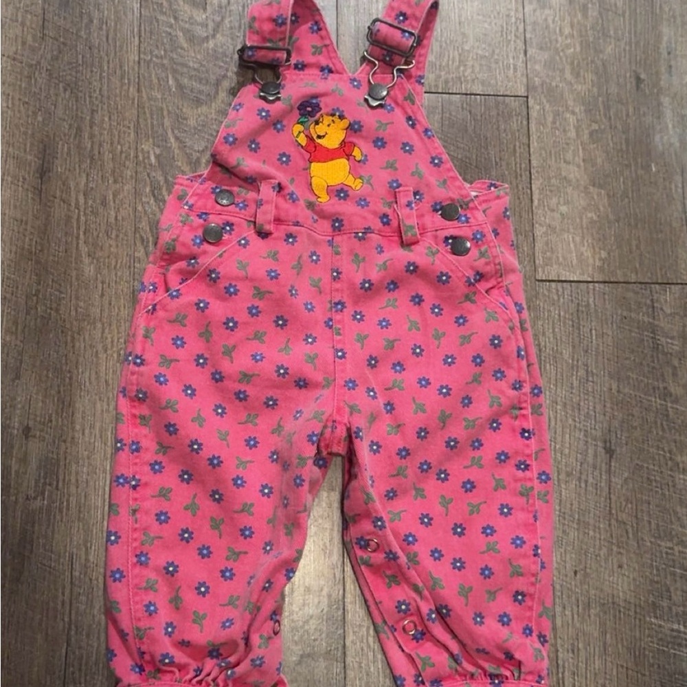 Disney Pink Winnie the Pooh Kids Overalls